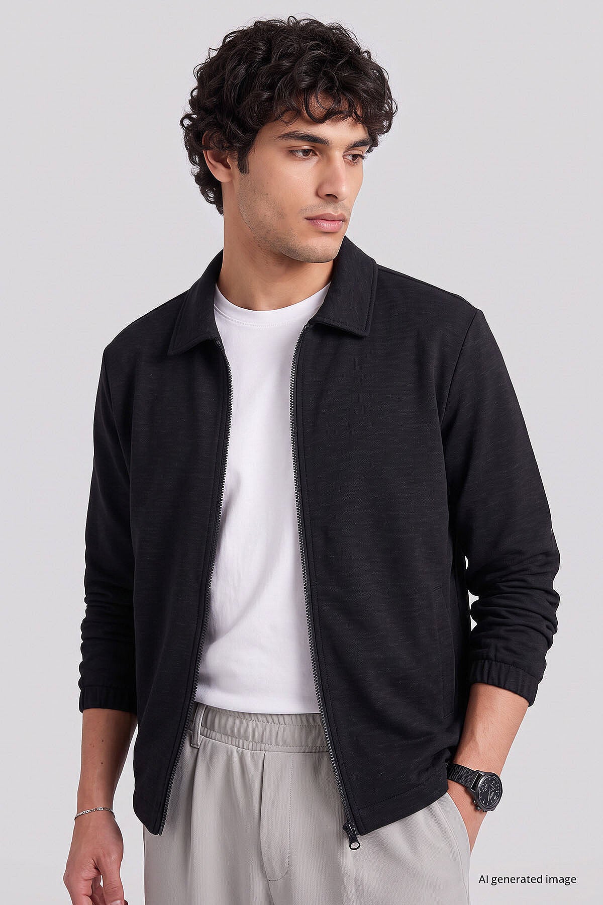 Siyah Rahat Form Erkek Ceket - 88494