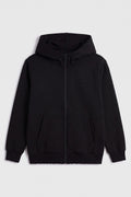 Siyah Standart Kalıp Basic Erkek Çocuk Sweatshirt - 11336