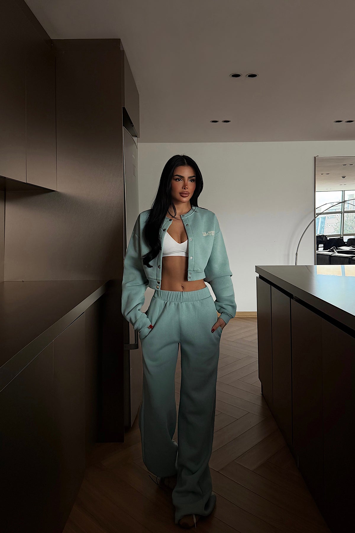 Su Yeşili Lotee Eşofman Takım ATE-4311