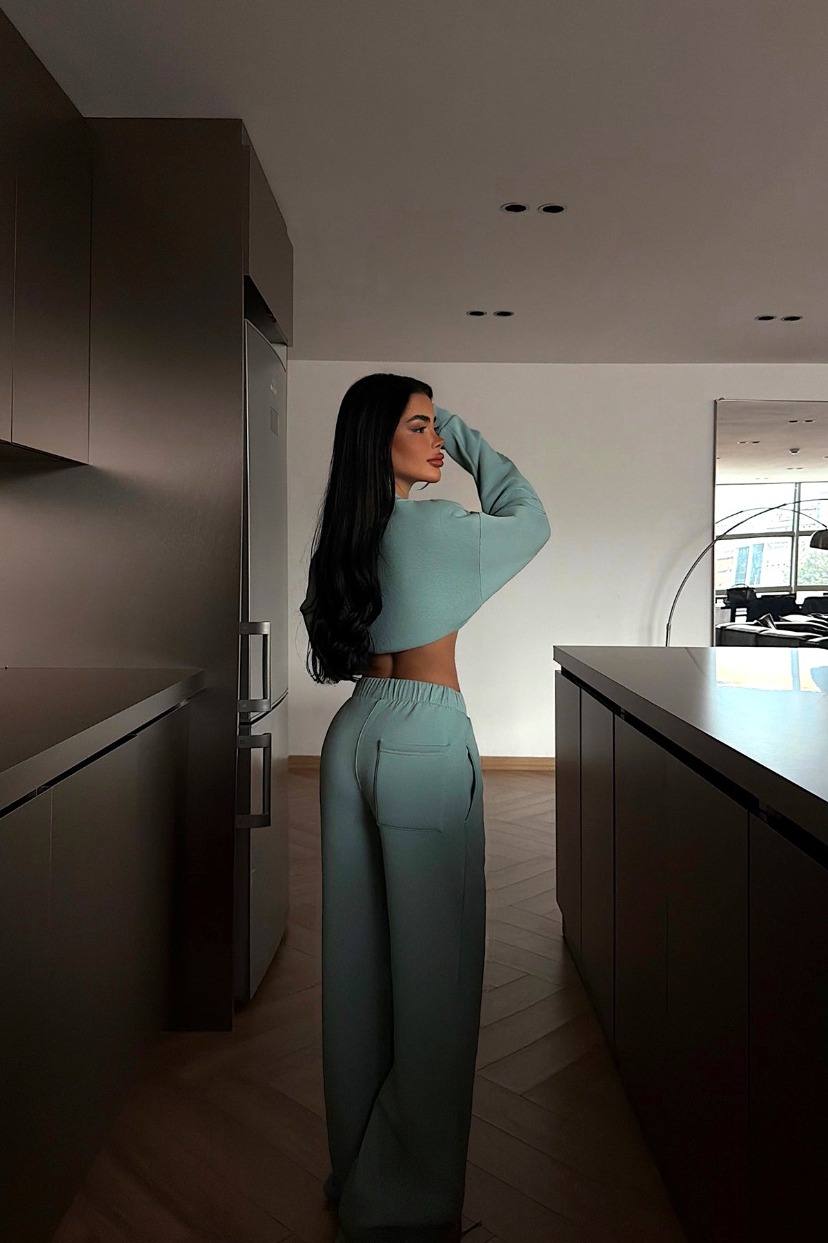 Su Yeşili Lotee Eşofman Takım ATE-4311