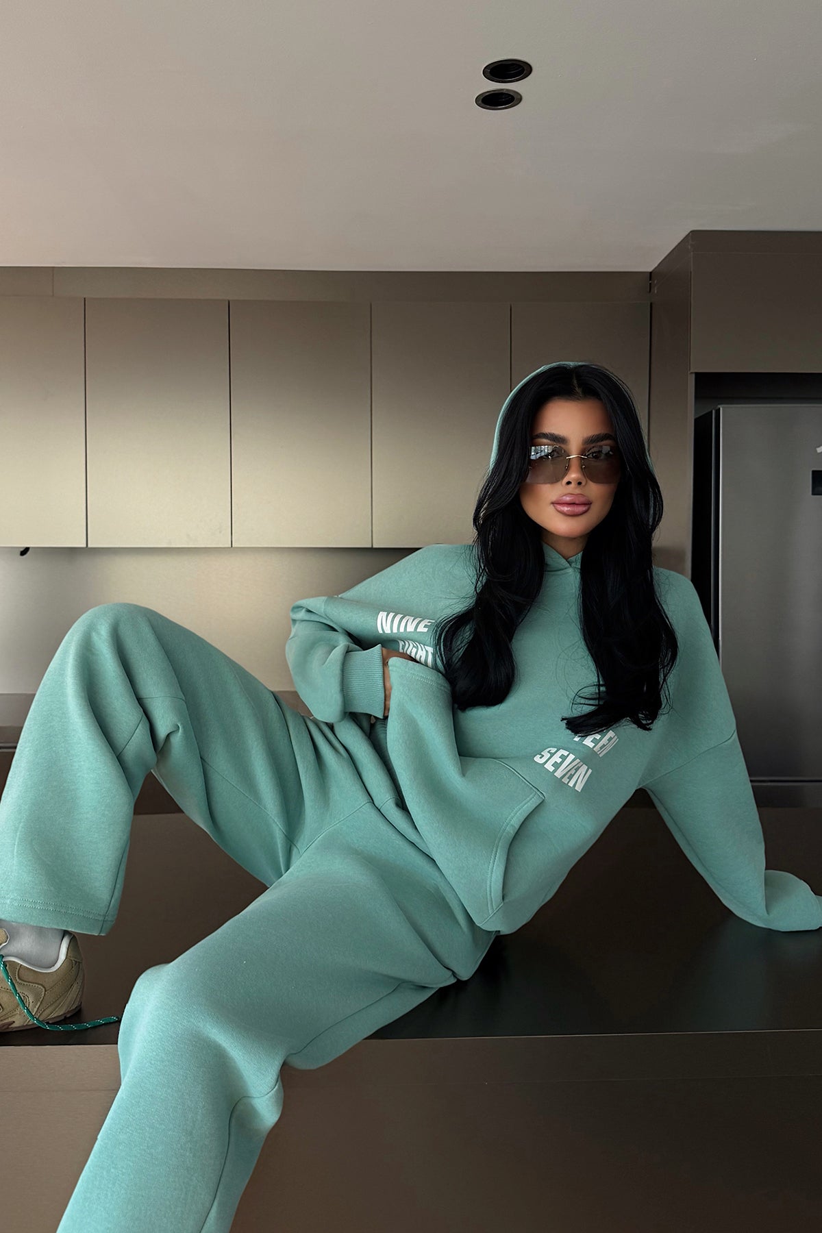 Su Yeşili Darcey Eşofman Takım ATE-3713