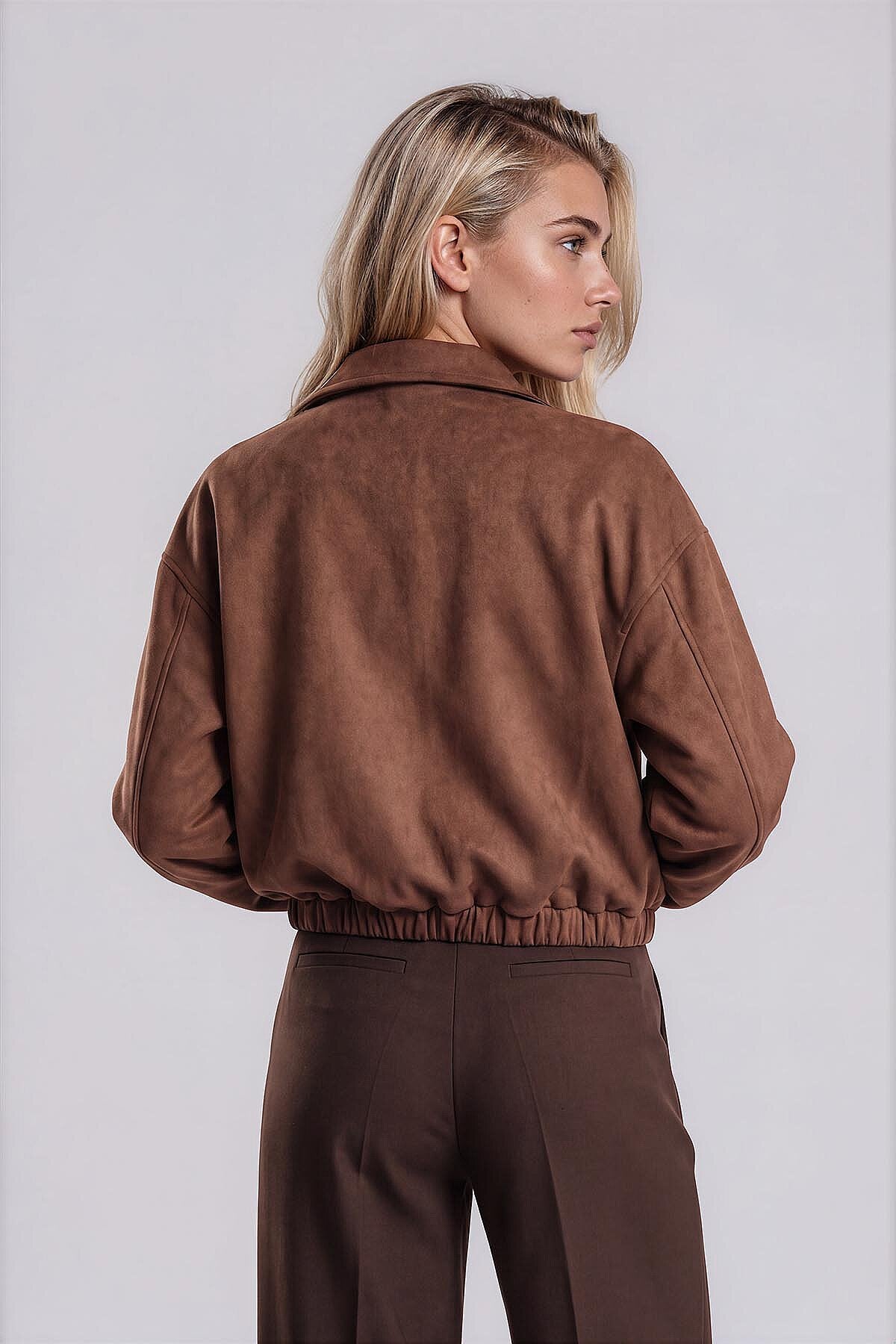 Süet Bomber Ceket
