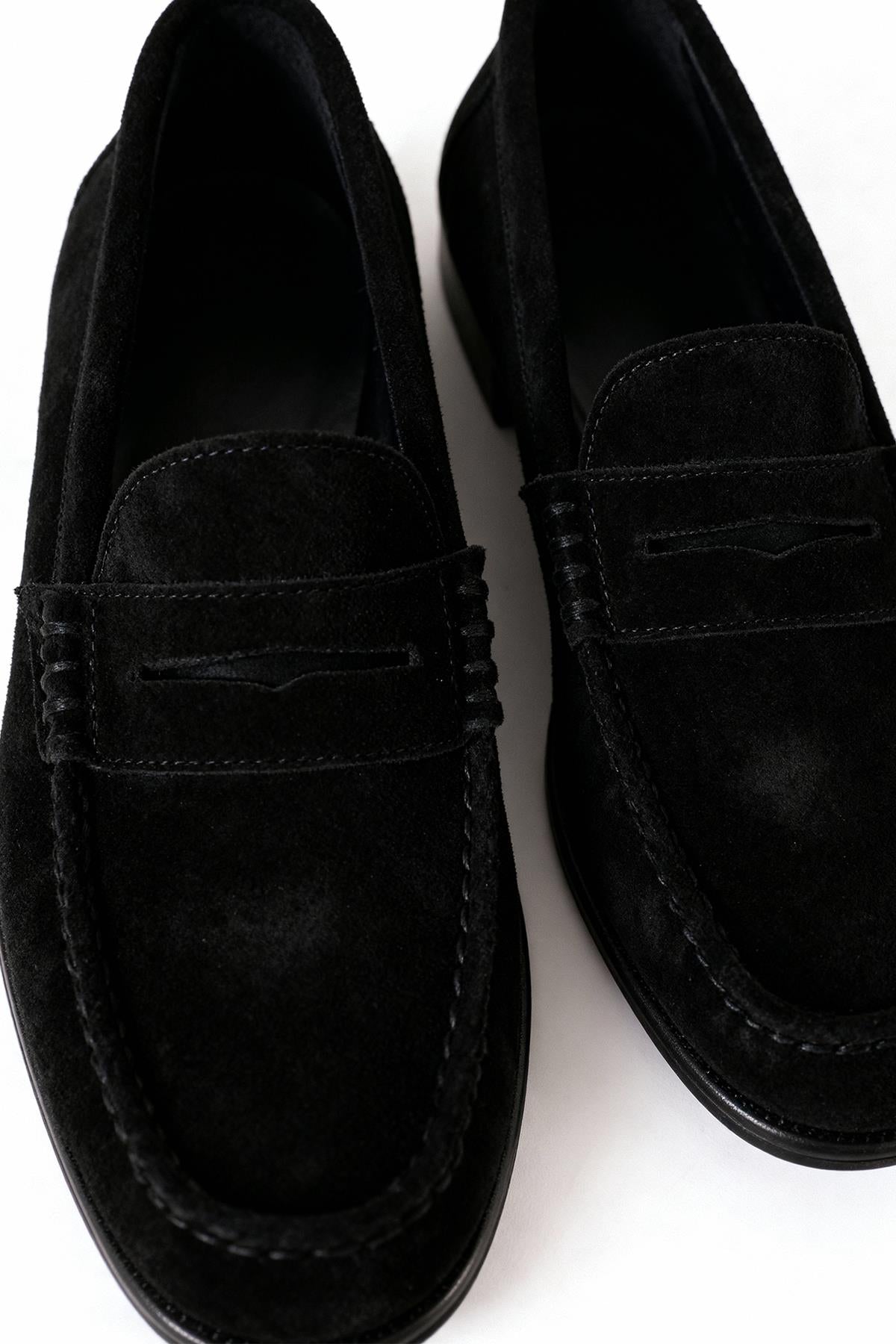 SÜET SİYAH LOAFER
