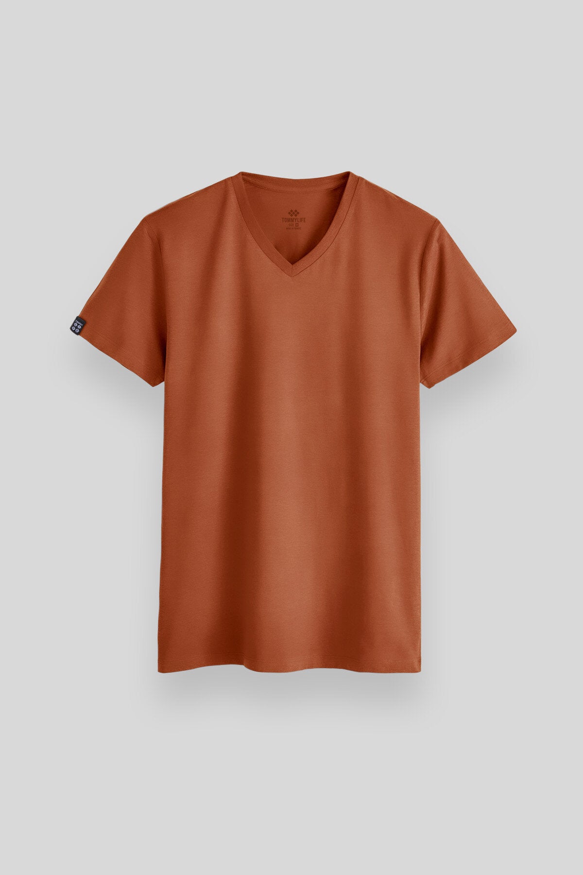 Tarçın Basic Kısa Kol Standart Kalıp V Yaka Erkek T-Shirt - 87912