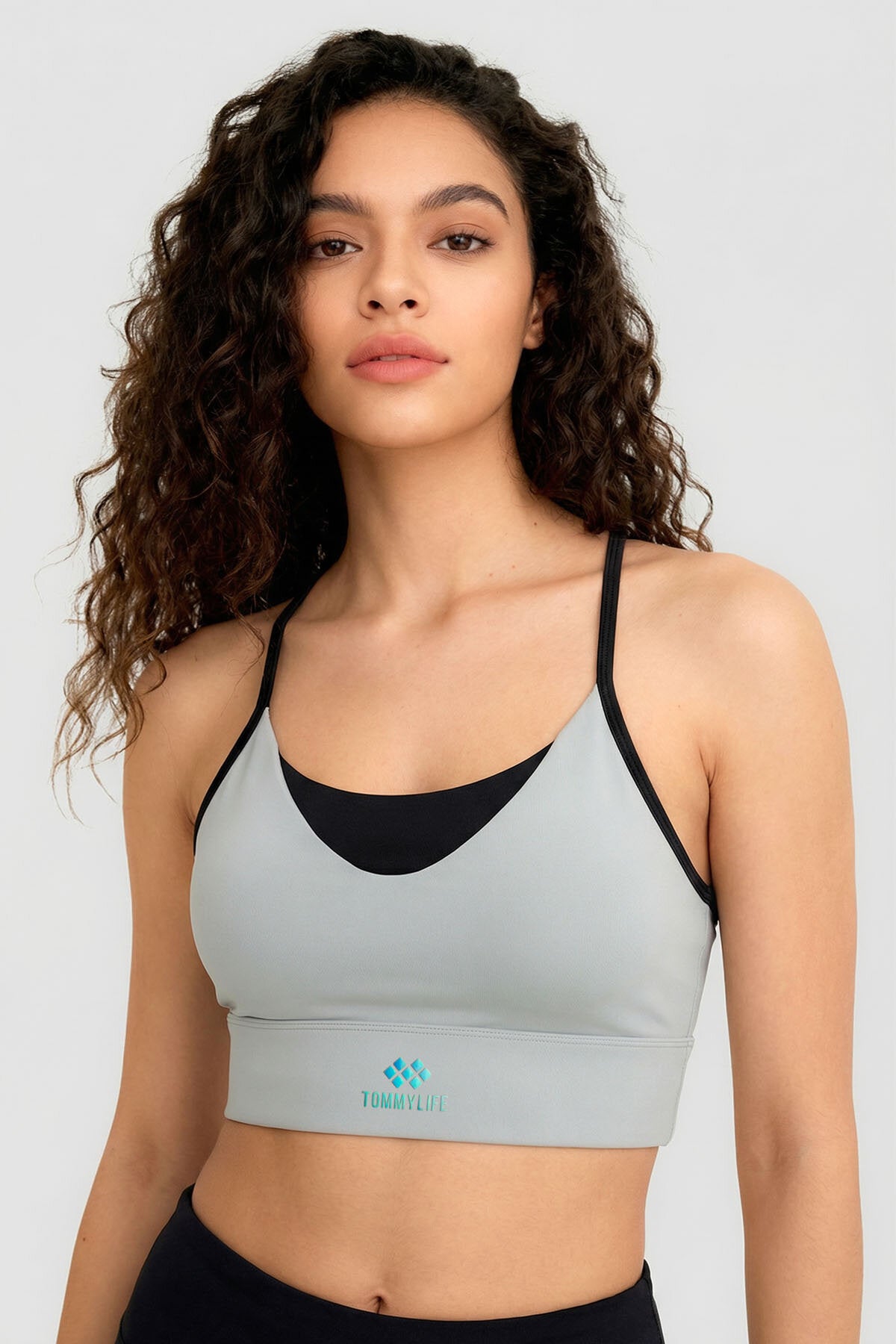 Taş Standart Fit Baskılı Sırt Detaylı Kadın Spor Büstiyer - 97300