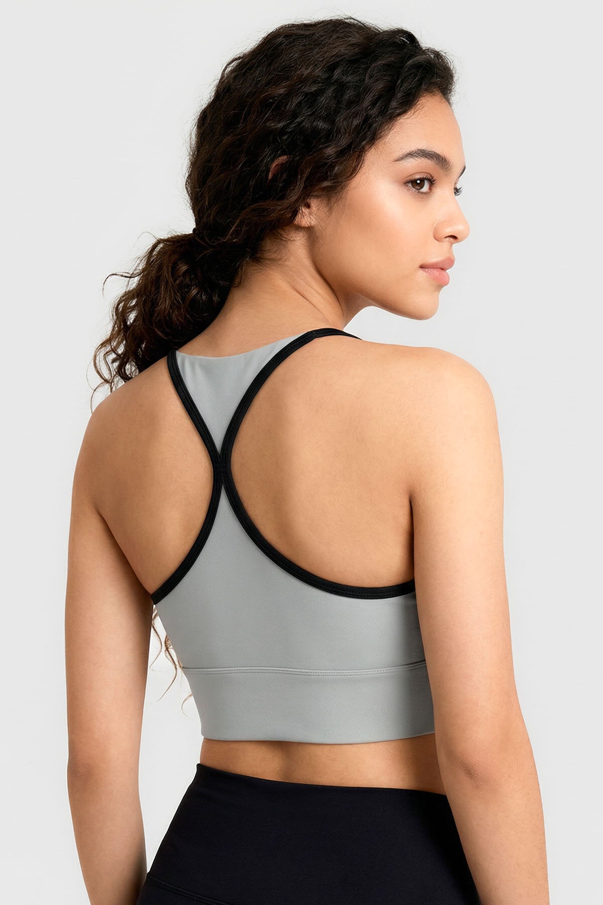 Taş Standart Fit Baskılı Sırt Detaylı Kadın Spor Büstiyer - 97300