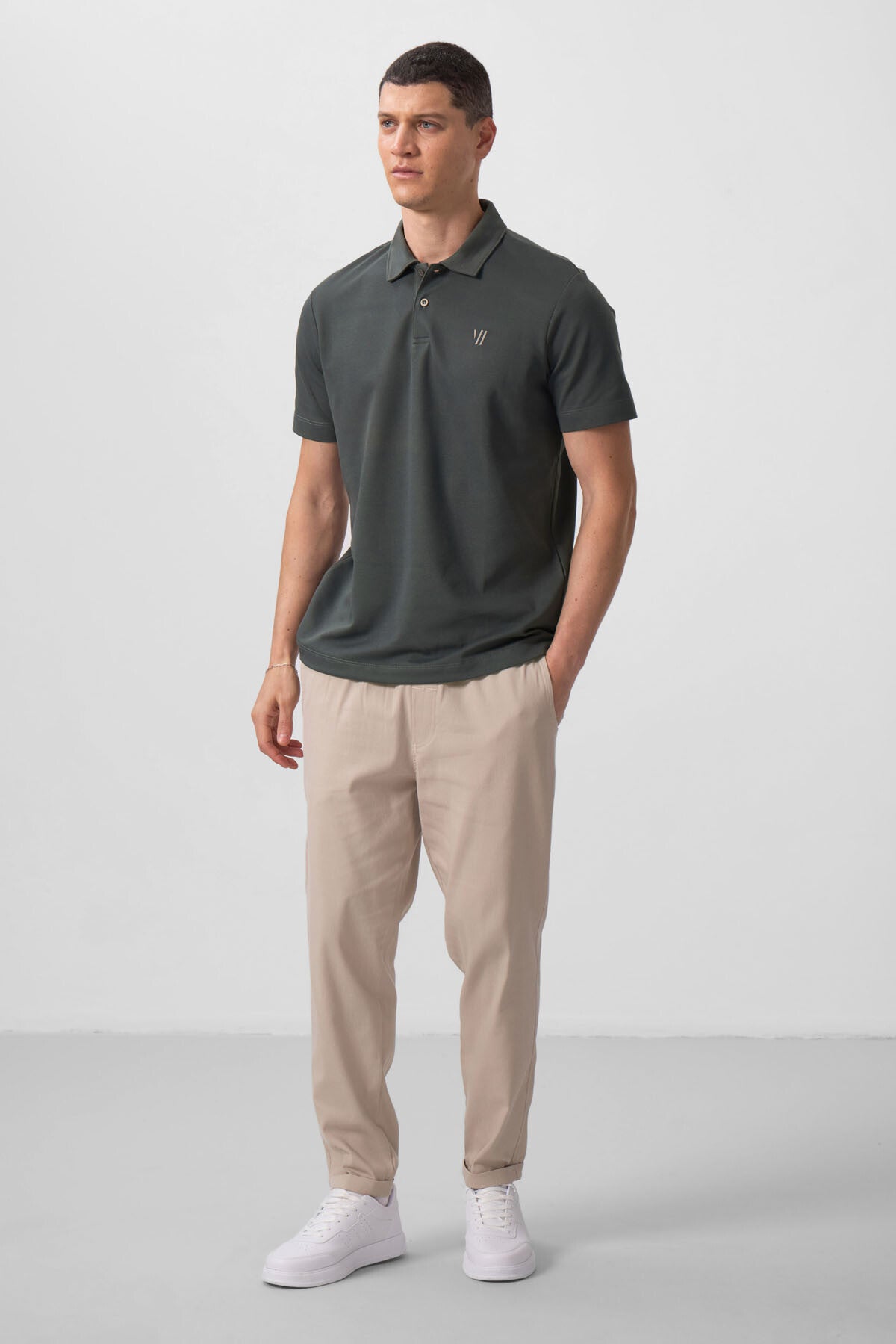 Taş Standart Fit Dokuma Hafif Esnek Chino Erkek Pantolon - 82175
