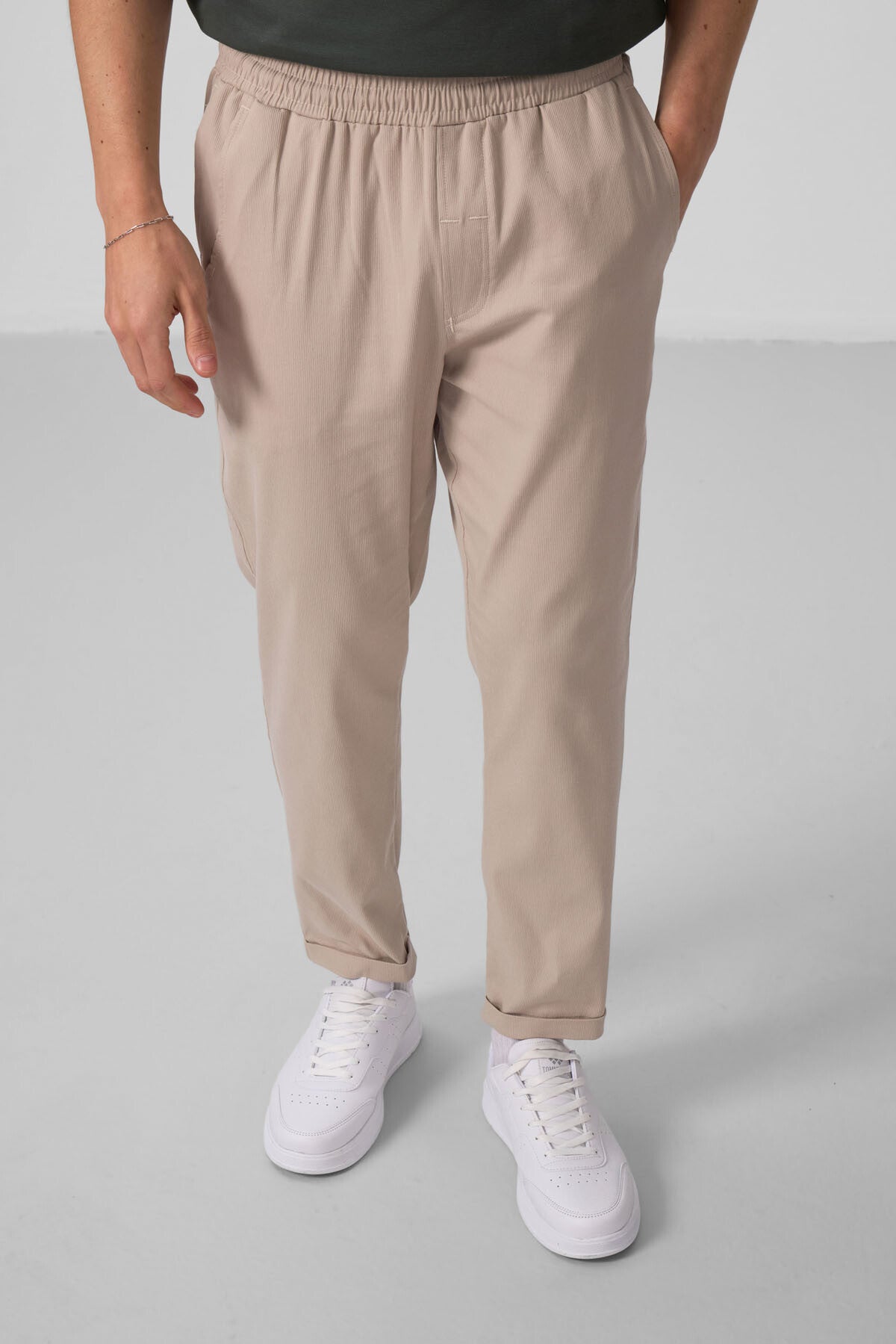 Taş Standart Fit Dokuma Hafif Esnek Chino Erkek Pantolon - 82175