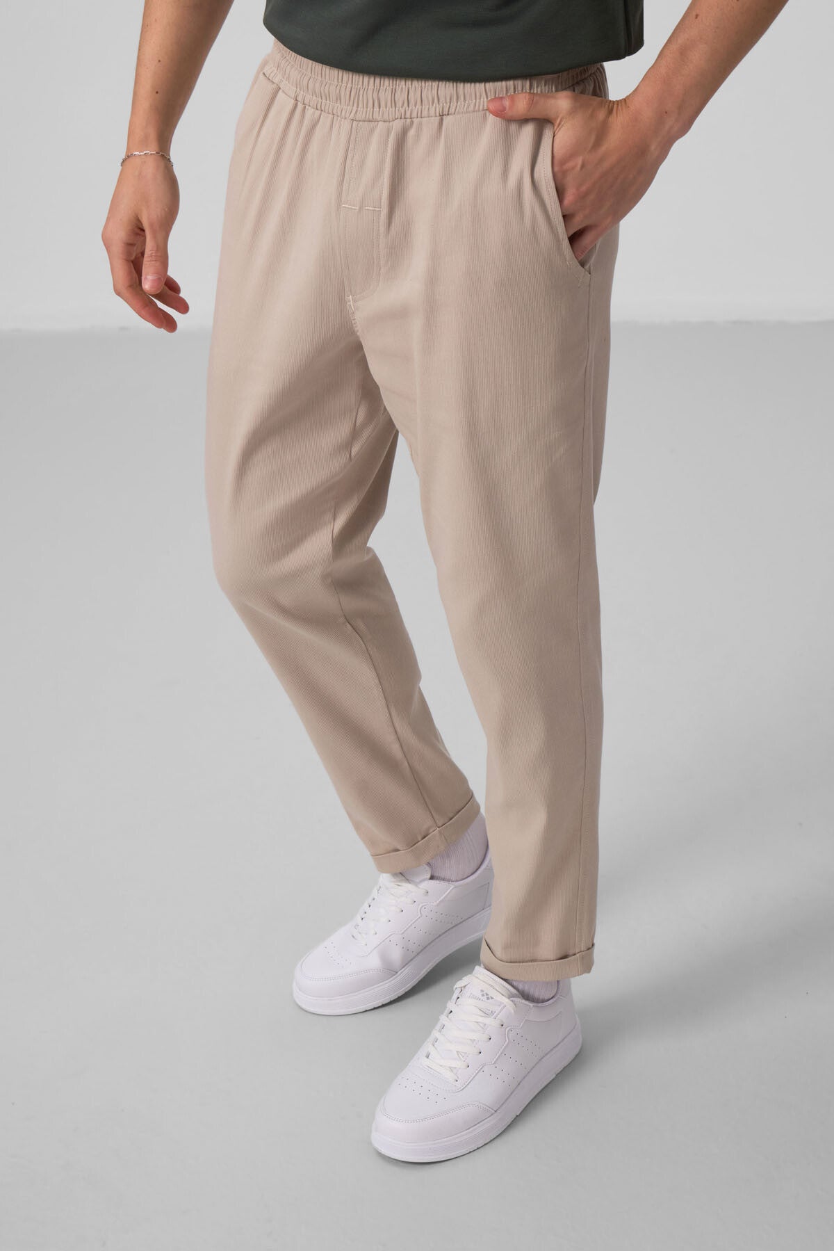 Taş Standart Fit Dokuma Hafif Esnek Chino Erkek Pantolon - 82175