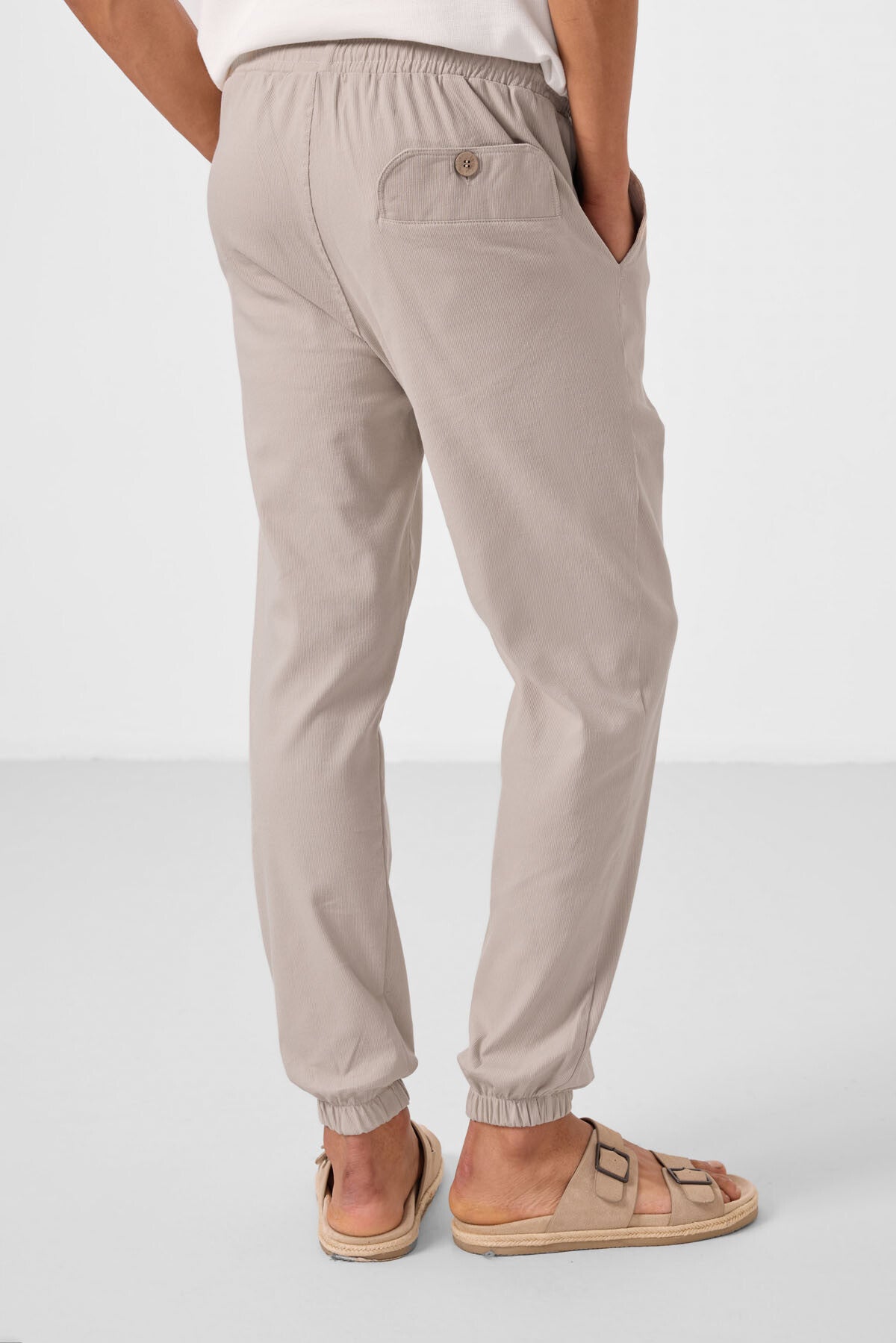 Taş Standart Fit Dokuma Hafif Esnek Chino Erkek Pantolon - 82176