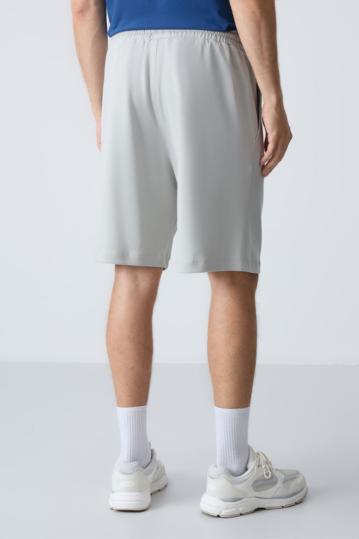 Taş Pamuklu Kalın Yumuşak Dokulu Standart Fit Basic Erkek Şort  - 81277