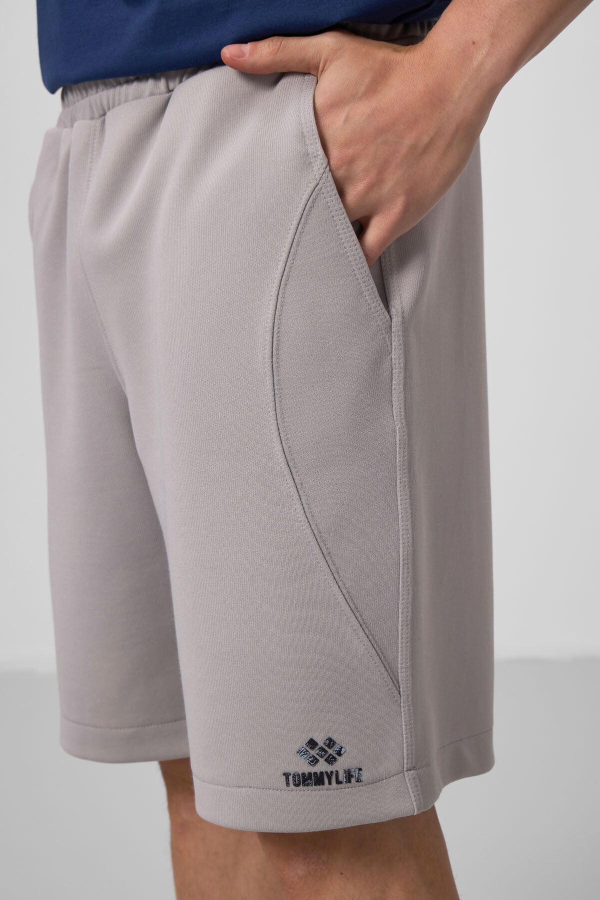 Taş Yüzeyi Dokulu Oversize Erkek Şort - 81288