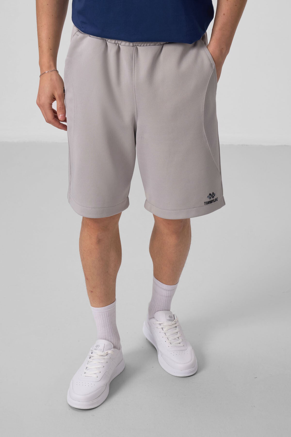 Taş Yüzeyi Dokulu Oversize Erkek Şort - 81288
