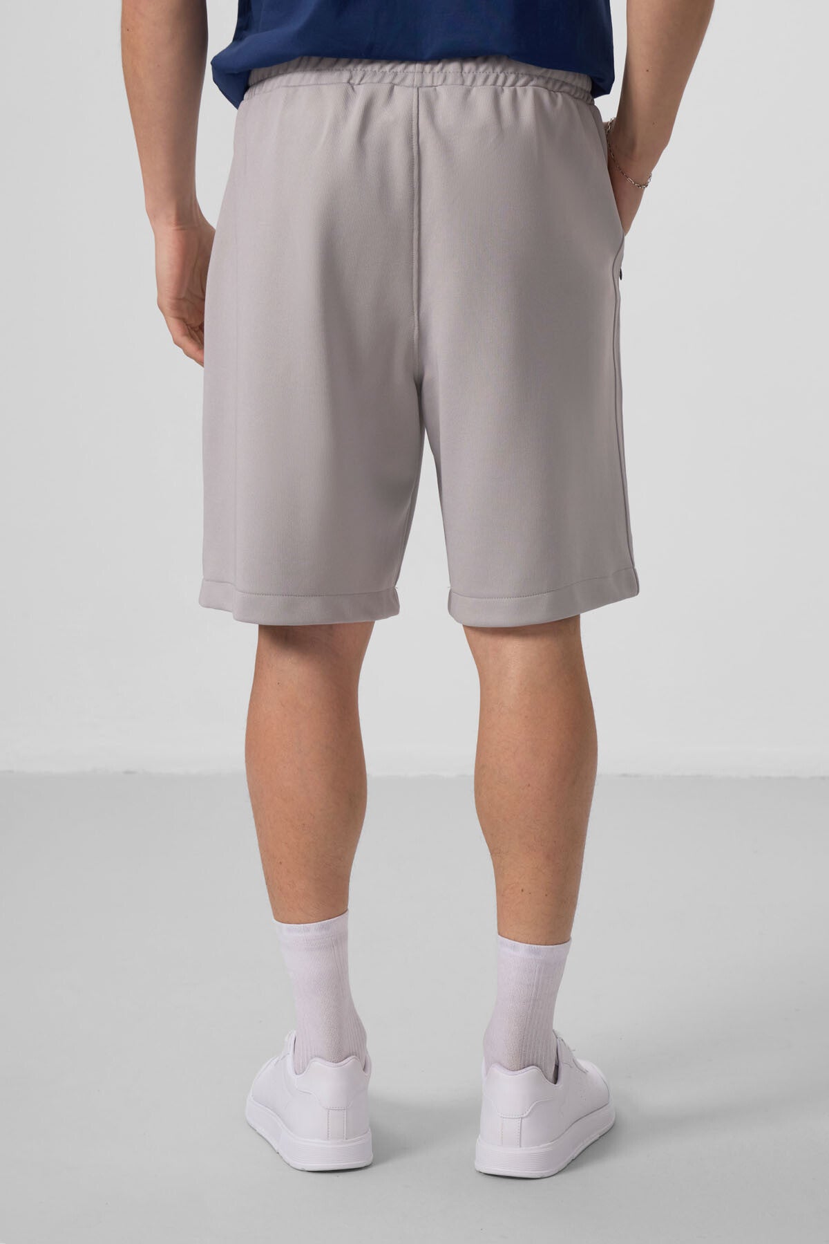 Taş Yüzeyi Dokulu Oversize Erkek Şort - 81288