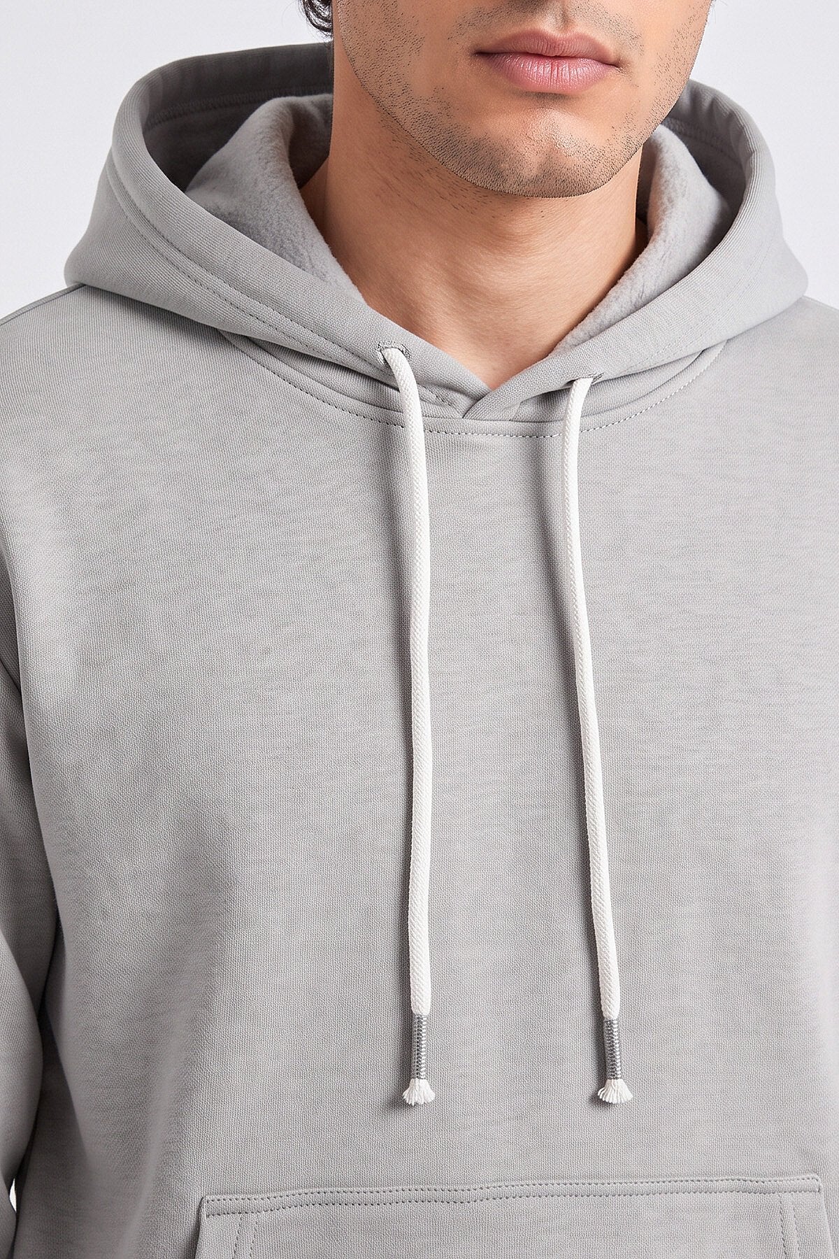 Taş Standart Kalıp Basic Erkek Sweatshirt - 88513