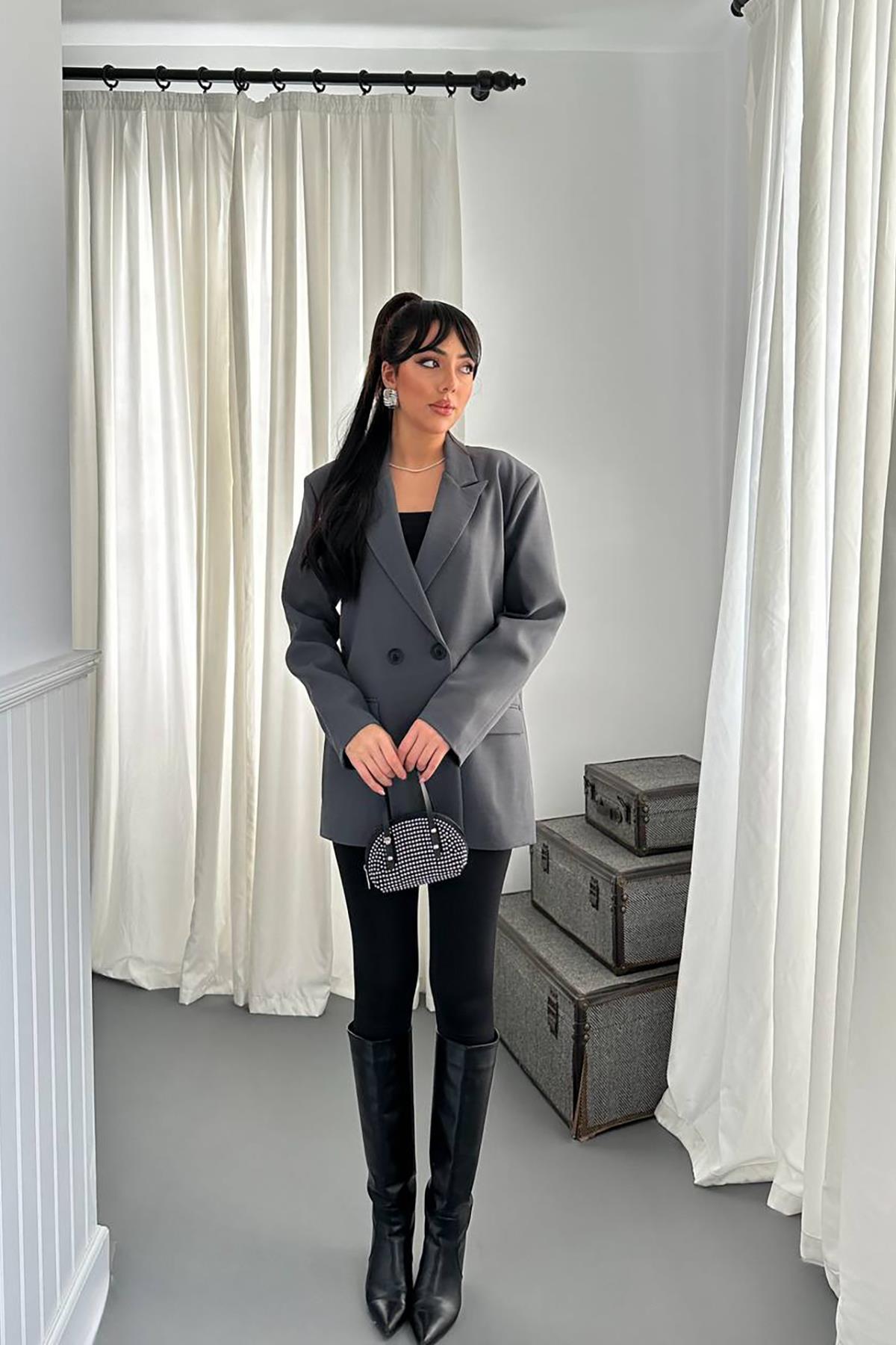 Toptan Füme Blazer Ceket