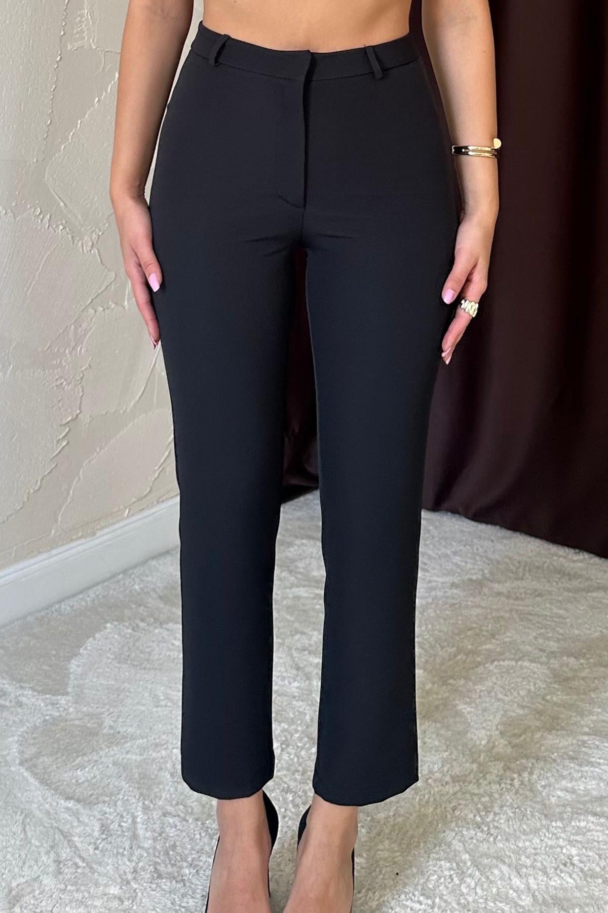Toptan Siyah Pensli Pantolon