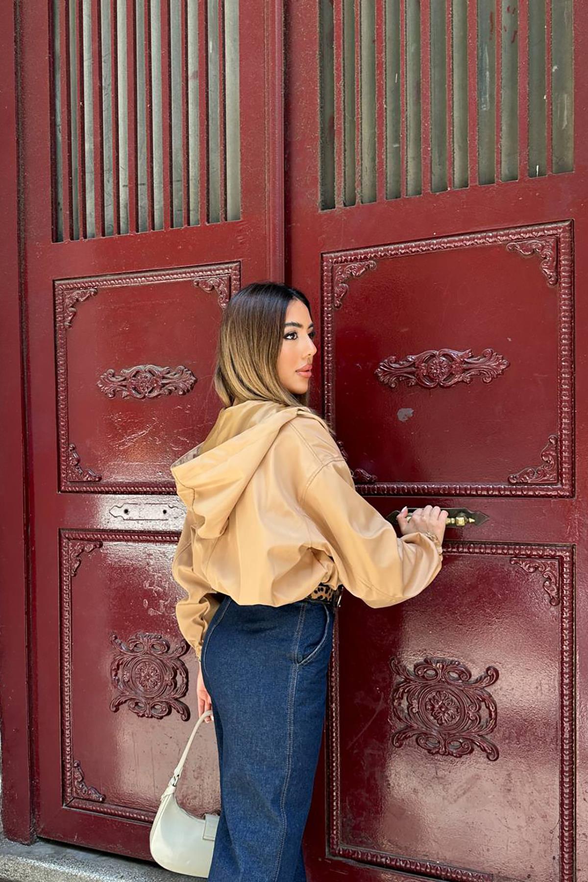 Toptan Vizon Kısa Fermuarlı Bomber Ceket