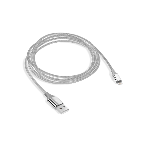 ttec AlumiCable USB-A - Lightning Şarj Kablosu Gümüş