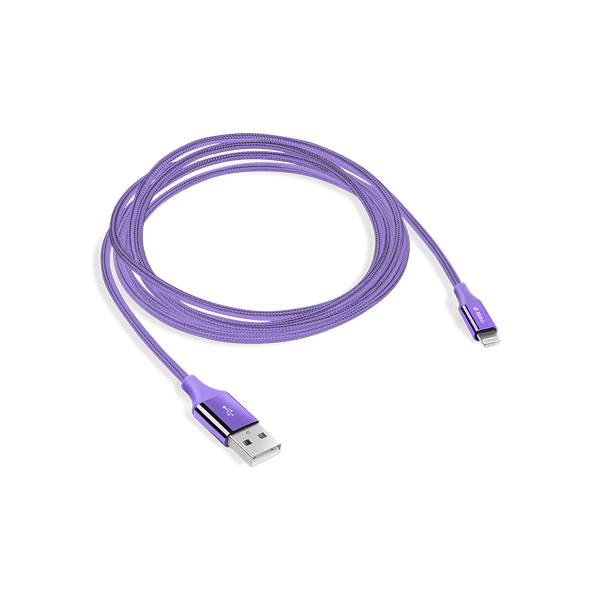 ttec AlumiCable USB-A - Lightning Şarj Kablosu Mor