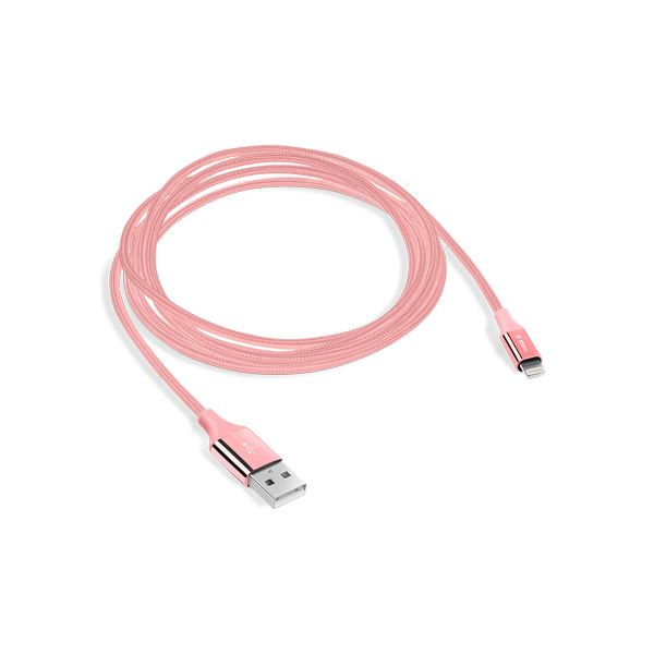 ttec AlumiCable USB-A - Lightning Şarj Kablosu Roze Altın