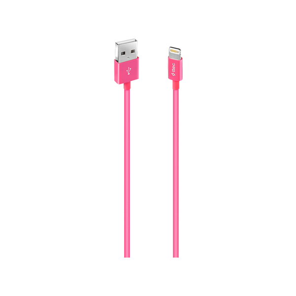 ttec USB-A - Lightning Şarj Kablosu- Pembe