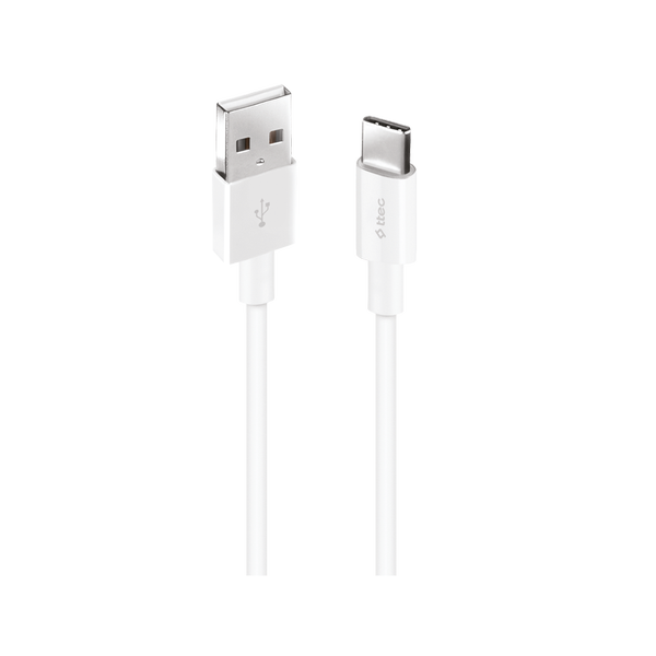 ttec USB-A - USB-C Şarj Kablosu Beyaz