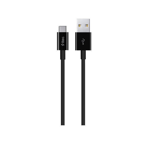 ttec USB-A - USB-C Şarj Kablosu Siyah