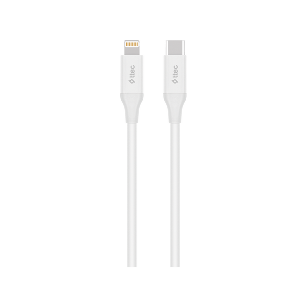 ttec USB-C - Lightning Hızlı Şarj Kablosu 150cm Beyaz