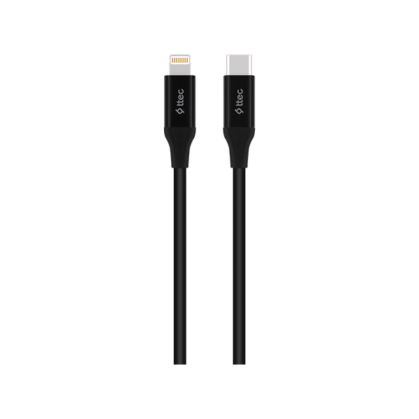 ttec USB-C - Lightning Hızlı Şarj Kablosu 150cm Siyah