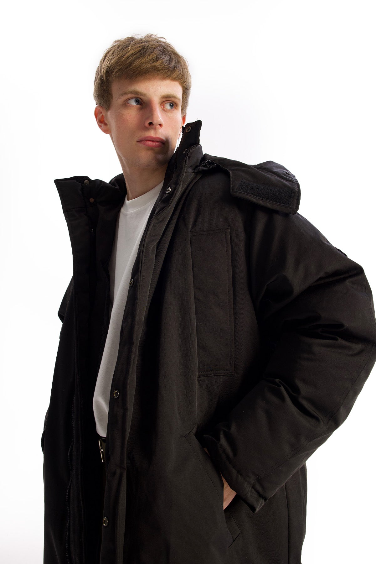 UZUN ŞİŞME SİYAH MONT