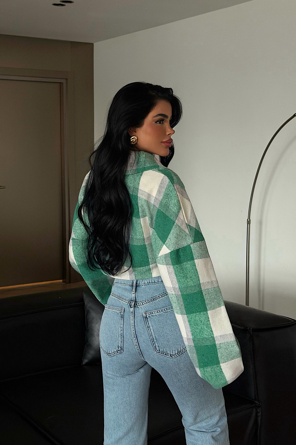 Yeşil Suede Ceket ATE-4233