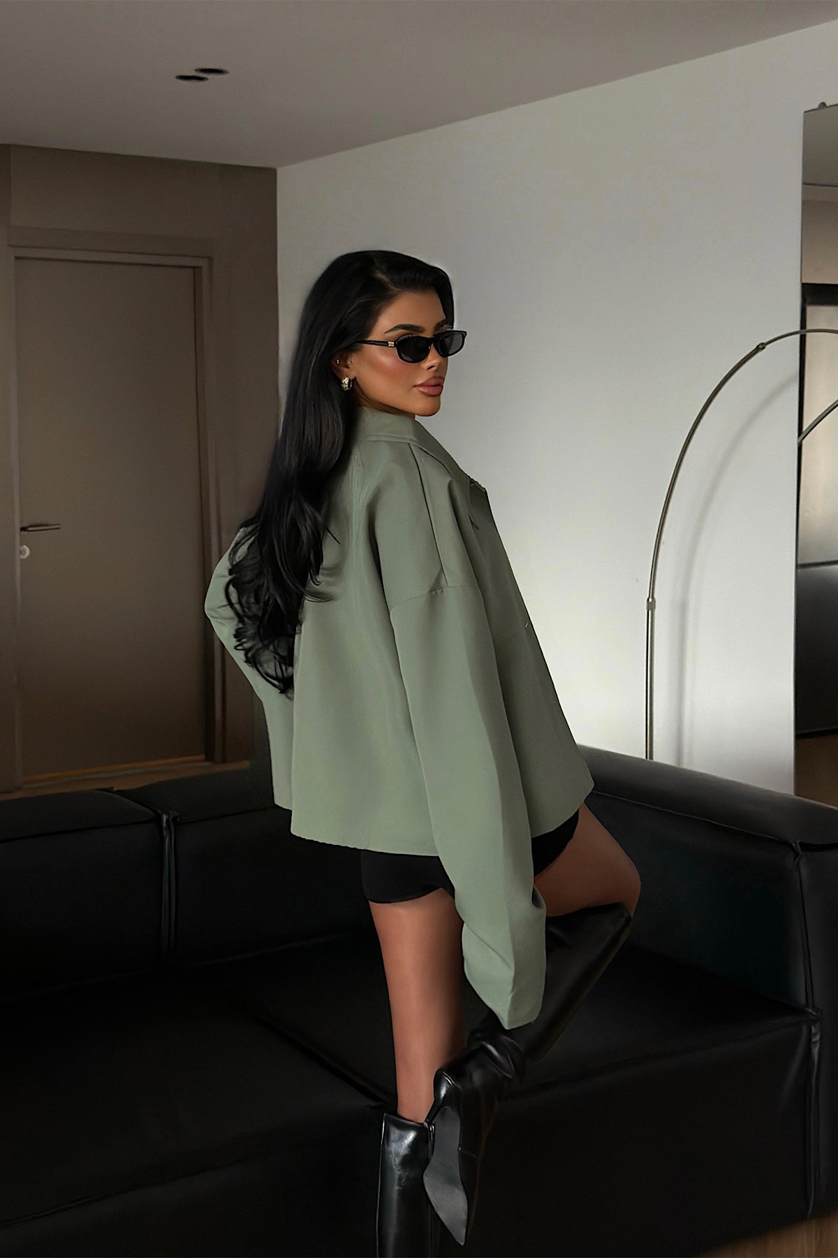 Yeşil Tiziana Trençkot ATE-1998